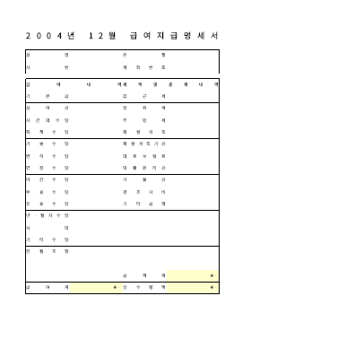 개인별급여지급명세서